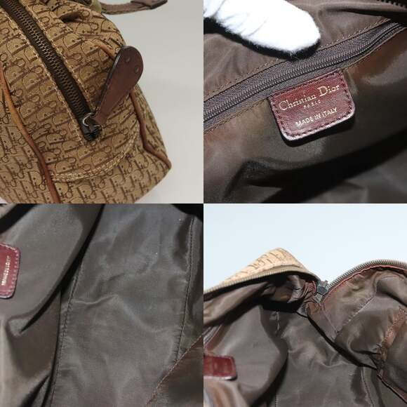 DIOR Trotter Canvas Hand Bag Brown - Picture 11 of 12